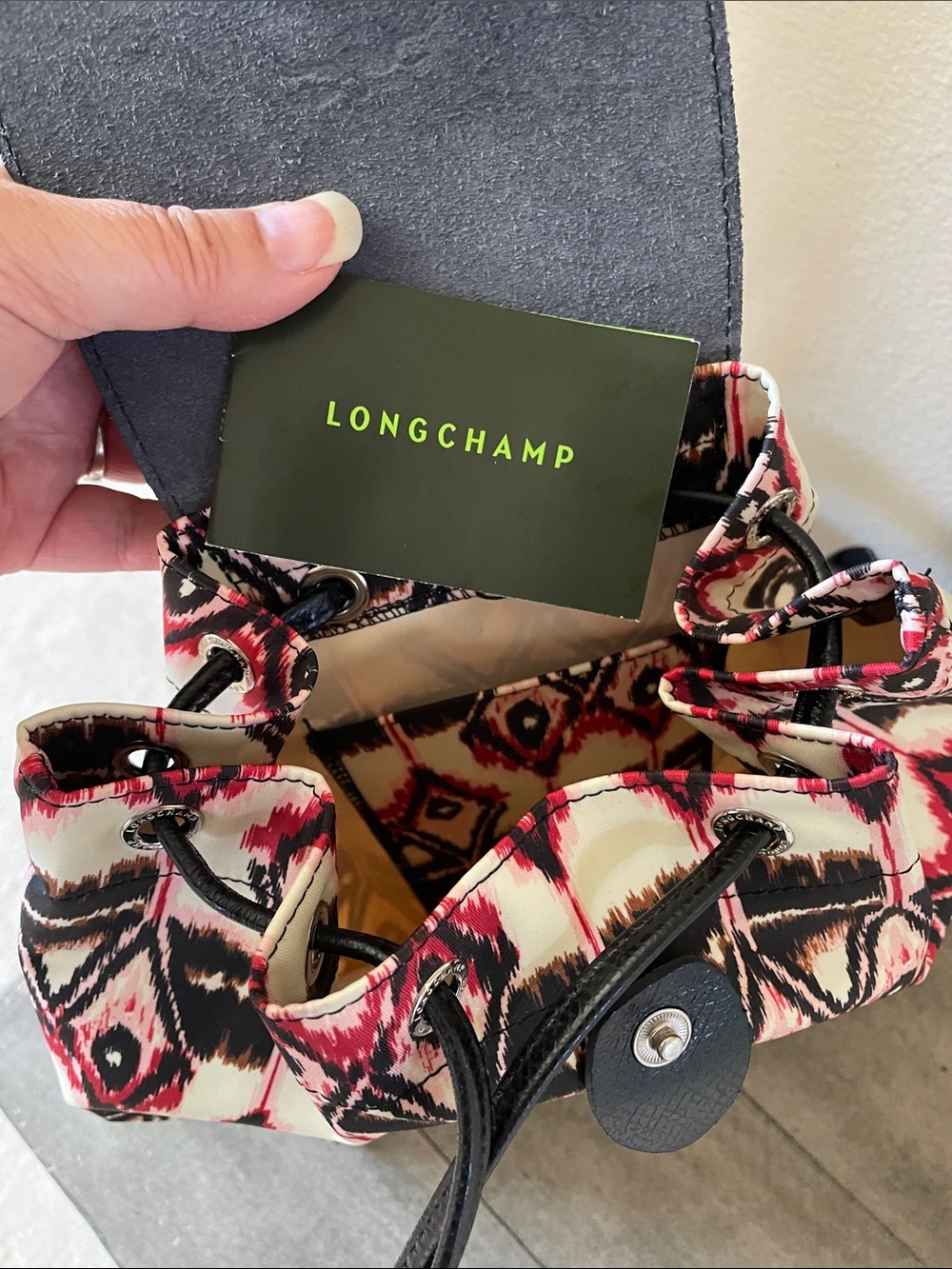 NWOT Longchamp graphic print backpack - Picture 5 of 6
